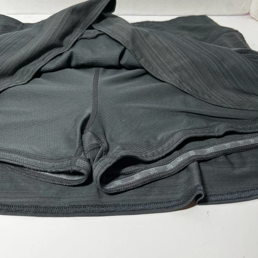 Athleta Black Stripe Swagger Active Skort Skirt